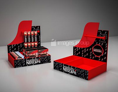 Counter Display Stand, Counter Display Ideas, Counter Top Display, Counter Display Design, Coffee Display, Cardboard Display Stand, Retail Branding, Pos Design, Display Mockup