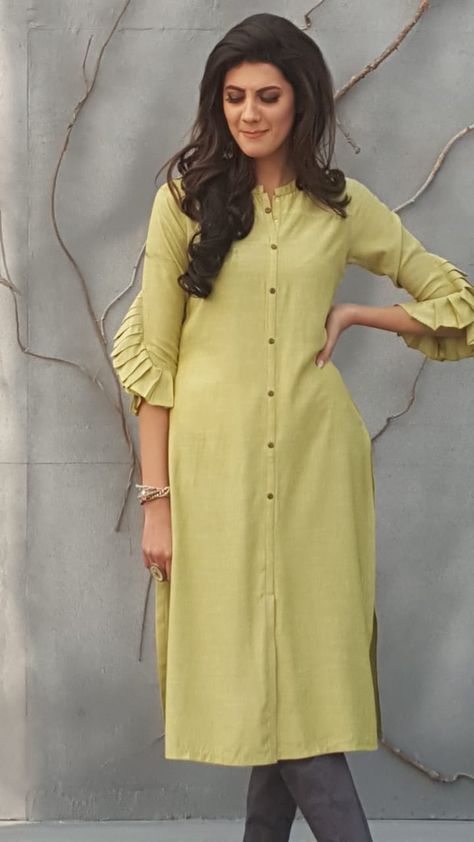 #MISI designer #Elite Kurtis & #Dresses for Elite #Women. #Wear now #buy@9810569519, 9810069519. #MISIWomen #Redefined #Fashion #Style #SpringSummer2019 #SS19 #outfits #Kurtis #Dhotisets #Dresses Sleeve Designs For Kurtis, Designs For Kurtis, Plain Kurti Designs, Pola Lengan, Silk Kurti Designs, Design Kurta, Indian Kurti Designs, Kurti Sleeves Design, New Kurti Designs