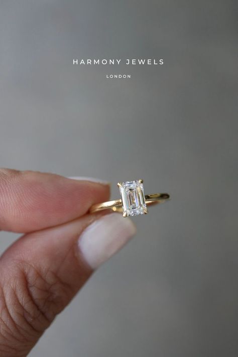 Solitare Engagement Rings, Wedding Rings Emerald Cut, Pretty Engagement Rings, Dream Wedding Ring, Emerald Cut Engagement Ring, Favorite Engagement Rings, Emerald Cut Diamond Engagement Ring, Cute Engagement Rings, Future Engagement Rings