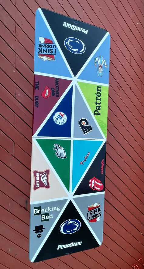 Custom Pong Table, Pong Table Painted, Custom Beer Pong Tables, Beer Table, Philly Sports, Miller High Life, Beer Pong Tables, Painted Table, Sports Teams