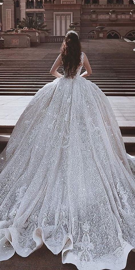 21 Princess Wedding Dresses For Fairy Tale Celebration | Wedding Dresses Guide Mode Tips, Wedding Dress Guide, Fairytale Dress, A Wedding Dress, Princess Wedding Dresses, Princess Wedding, Gown Dress, Ball Gowns Wedding, Beautiful Wedding Dresses