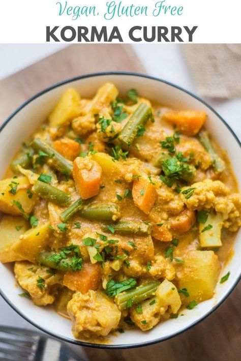 Veg Korma, Vegan Korma, Vegetarian Korma, Vegetable Korma, Korma Curry, Indian Recipes Authentic, Korma Recipe, Easy Indian Recipes, Curry Recipes Indian