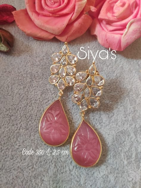 Buttalu Gold, Ns Creations, Small Earrings Gold, Ear Tops, Meenakari Earrings, Jadau Jewellery, Gold Haram, New Gold Jewellery Designs, Gold Earrings Models