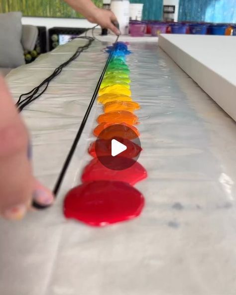 At art show on Instagram: "Comment “rainbow” in your language 🌈!! Credits: @lisamariestudio Follow us @art.slots for more beautiful content! No © Copyright infringement intended! 🙏🏼DM us to fix any issues!" Art Show Painting Ideas, Kids Canvas Art Ideas, Abstract Rainbow Painting, Fun Abstract Art, Tree On Canvas, Rainbow Abstract Painting, Eclipse Art, 3d Abstract Art, 3d Wall Painting