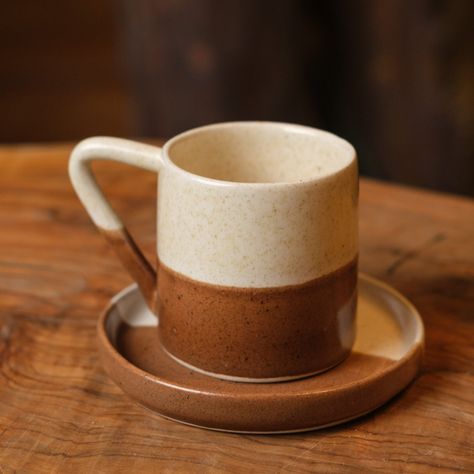 Espresso Cup And Saucer, Ceramic Cup And Saucer, Espresso Ceramic Cups, Pottery Espresso Cups, Coffee Mugs Design, Espresso Cups Ceramic, Ceramic Espresso Cups, Espresso Mugs, Ceramics Pottery Mugs