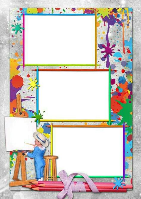 Art Class Posters, Colorful Borders Design, School Frame, Page Borders Design, Background Powerpoint, Kids Background, Powerpoint Background Design, Floral Border Design, Borders And Frames