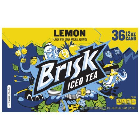 Lipton Brisk Lemon Iced Tea, 36 pk./12 oz.. Lipton Brisk Lemon Iced Tea, 36 pk./12 oz.Lipton Brisk Lemon Iced Tea, 36 pk./12 oz.. Lipton Brisk Lemon Iced Tea will quench your thirst any time of day or night. The perfect drink for a long summer day or a family BBQ. This pack includes (36) 12 oz. Lipton Lemon Iced Tea cans. Product Features: Brisk Iced Tea with a kick of Lemon Includes thirty-six 12 oz. cans of iced tea Quenches your thirst (Model 12000010255)READ MORE Brisk Iced Tea, Lemon Iced Tea, Green Tea Diet, Caffeine In Tea, Instant Tea, Tea Varieties, Family Bbq, Sicilian Lemon, Lime Soda