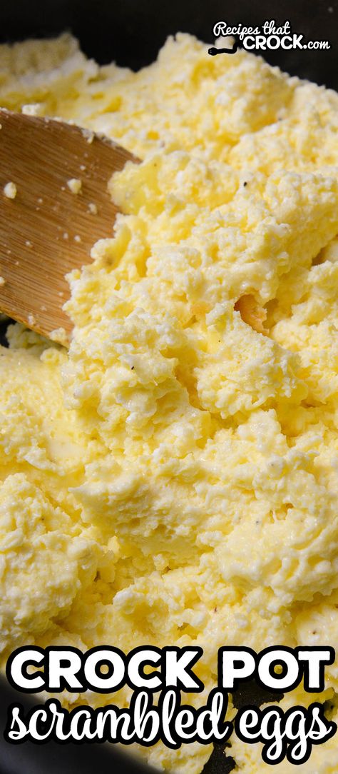 Need an easy way to make scrambled eggs for a crowd? Our Crock Pot Scrambled Eggs Recipe makes the fluffiest flavorful scrambled eggs and your slow cooker does all the work! This recipe is perfect for holiday breakfast or brunch OR to make to reheat for a hot breakfast for the week! Crock Pot Scrambled Eggs, Crockpot Scrambled Eggs, Scrambled Eggs For A Crowd, Eggs In Crockpot, Eggs For A Crowd, Breakfast Crockpot, Brunch Ideas For A Crowd, Beauty Appointment, Breakfast Crockpot Recipes