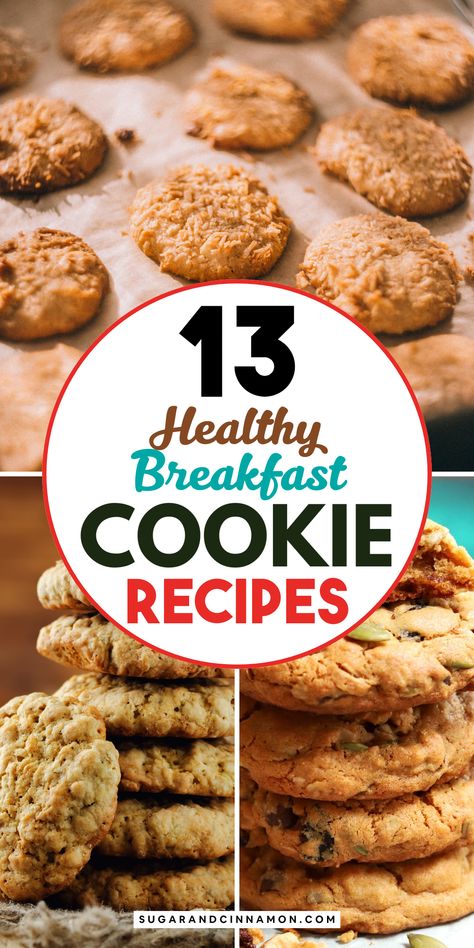 Say goodbye to boring breakfasts with these 13 healthy breakfast cookie recipes! 🌟🍪 Packed with nutrients and flavor, these cookies are perfect for busy mornings. Explore these tasty and wholesome options today. Make sure to save this pin for a quick breakfast idea later! Clean Eating Breakfast Cookies, Healthy No Bake Breakfast Cookies, Heart Healthy Cookies Recipes, Healthy Breakfast Cookies Protein, Heart Healthy Breakfast Recipes, Breakfast Cookies For Kids, Breakfast Cookies Healthy Protein, Healthy Cookies Recipes, Health Cookies