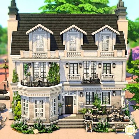 Interesting Sims 4 Houses, Brichester House Sims 4, Sims 4 Traditional House, Houses In Sims 4, Victorian Sims 4 House, The Sims House Ideas, Sims Building Ideas, Sims 4 Houses Ideas, Sims House Ideas