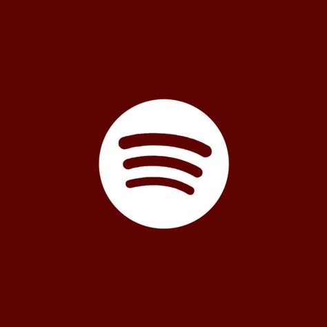 dark red spotify icon Iphone Red Wallpaper, Maroon Aesthetic, Spotify Logo, Fireplace Tv Wall Decor, Spotify Icon, Room 2023, Zestaw Ikon, Red And Black Wallpaper, Mobile App Icon