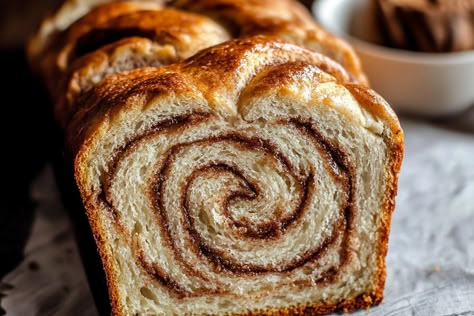 Oh, where do I even begin with this **Cinnamon Swirl Bread**? Just the thought of baking a loaf and filling the kitchen with that irresistible aroma makes me giddy like a kid on Christmas morning! This recipe is close to my heart—I remember the first time I baked this fluffy delight with my grandma. We spent hours in the kitchen measuring and mixing, listening to her stories while waiting for the dough to rise. It’s a joyous memory that lingers every time I make this bread. What I love about th Easy Cinnamon Swirl Loaf, Simple Cinnamon Bread, Cinnamon Bread Aesthetic, Amish Cinnamon Swirl Bread, Pepperidge Farm Cinnamon Swirl Bread, Cinnamon Bread Loaf Recipe, Cinnamon Swirl Loaf Bread, Cinnamon Swirl Yeast Bread Recipe, Home Made Cinnamon Bread