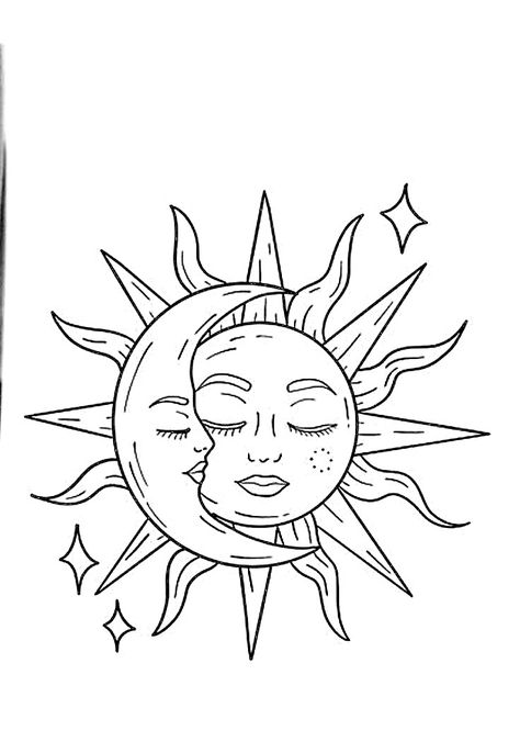 Eclipse Tattoo, Surf Logo, Arte Van Gogh, Tattoo Design Book, Wood Burning Crafts, Country Paintings, Easy Drawings Sketches, Hat Ideas, Disney Coloring Pages