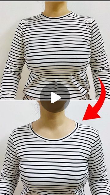 Make T Shirt Smaller, Turn Dress Into Top, Upcycle Clothes Without Sewing, Altering Shirts Too Big, How To Make A Shirt Bigger, Hacks For Clothes, Refashion Clothes Tutorial, Sweatshirt Refashion Remake, Refashioning Clothes