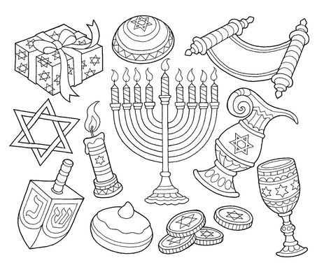 Hanukkah Menorah Dreidel Goblet Coin Coloring Page Hanukkah Pictures, Hanukkah Coloring Pages, Hannukah Crafts, Hanukkah Symbols, Hanukkah Activites, Hanukkah Art, Jewish Crafts, Hanukkah Crafts, Jewish Symbols