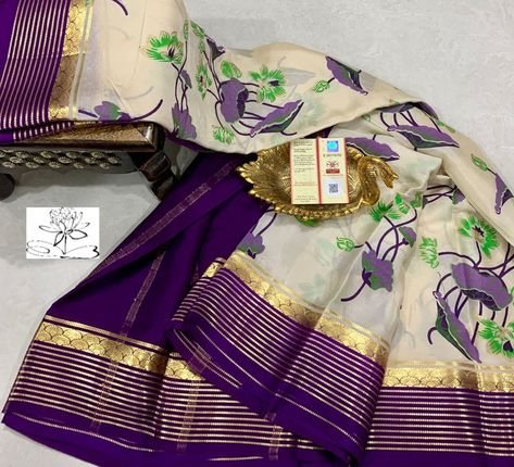 Kalamkari Designs, Pure Georgette Sarees, New Saree Designs, Mysore Silk Saree, Mysore Silk, Cutwork Blouse Designs, Fancy Sarees Party Wear, Blouse Design Images, Silk Saree Blouse Designs