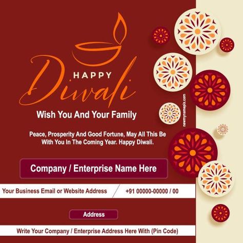 Digital Card Maker, Company Name, Corporate Wishes, Happy Diwali, Business Details, Customized Editing, Create Cards, Free Download, 2023 Diwali, Festival Of Light, Easily Editor Happy Diwali Corporate Wishes, Diwali Wishes From Company, Diwali Wishes With Name And Photo, Happy Diwali Templates, Diwali Cards Design, Diwali Greeting Cards Design, Diwali Card Design, Diwali Wishes Card, Diwali Wishes With Name