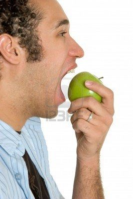 Man eating the apple. Person Eating Apple, Person Eating, Man Eating, Make A Website, People Eating, Local Business, Natural Home Remedies, Model Poses, Nutrition Facts