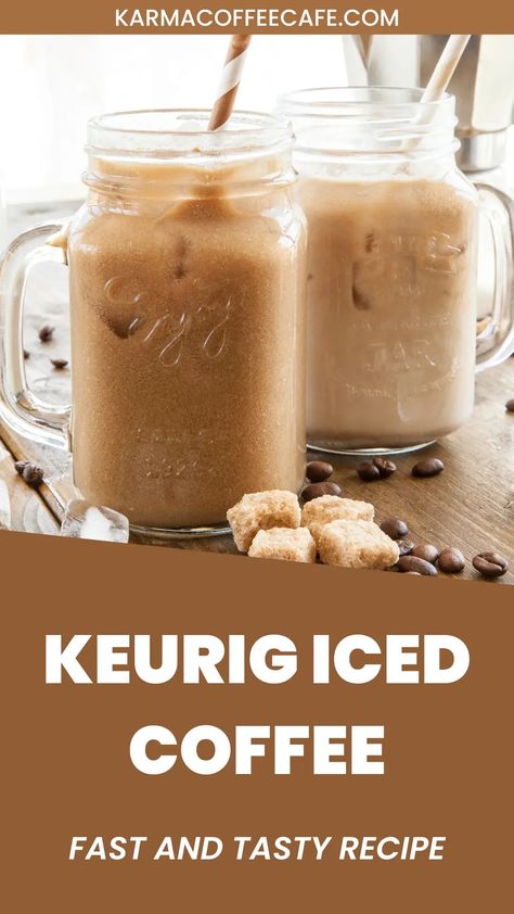 How To Make The Perfect Iced Coffee with Your Keurig Iced Coffee Recipe With Keurig, Coffee Recipes Keurig, Creamy Iced Coffee Recipes, Keurig Iced Coffee Recipes K Cups, How To Make Iced Coffee At Home Keurig, Iced Coffee Recipes At Home Easy, Iced Coffee Keurig Recipes, Keurig Iced Coffee Recipes, How To Make Iced Coffee