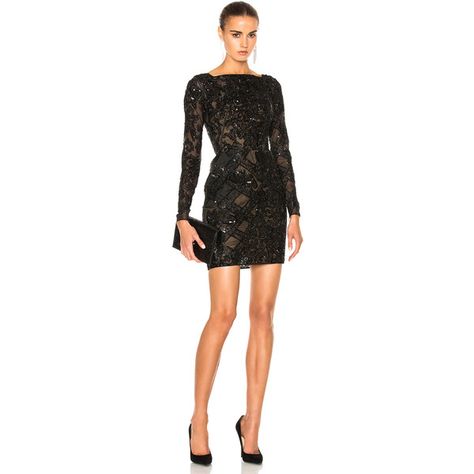 Zuhair Murad Embroidered Tulle Mini Dress ($9,995) ❤ liked on Polyvore featuring dresses, tulle cocktail dress, embroidered dress, long-sleeve mini dress, short beaded cocktail dresses and zip back dress Black Sequin Dress Outfit, Gaun Tulle, Beaded Dress Short, Tulle Dress Short, Gaun Koktail, Tulle Cocktail Dress, Short Black Dress, Black Sequin Mini Dress, Tulle Mini Dress