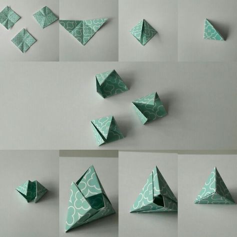 Diamond Origami, Origami Box Instructions, Origami Kutu, Origami Stella, Vika Papper, Origami Star Box, Tutorial Origami, Origami For Beginners, Origami Dragon