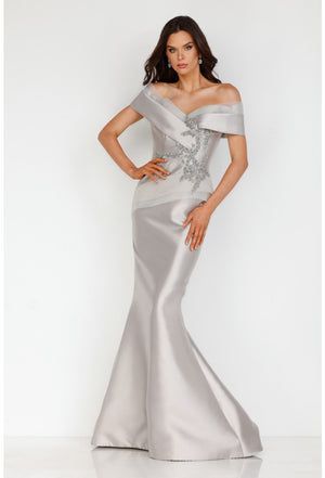 Champagne Terani Couture 1921M0727 Formal Long Dress for $119.99 – The Dress Outlet Regal Style, Bead Embellishment, Combo Dress, Terani Couture, Mermaid Silhouette, Mermaid Gown, 3d Flowers, Mermaid Dress, Mother Of The Bride Dresses