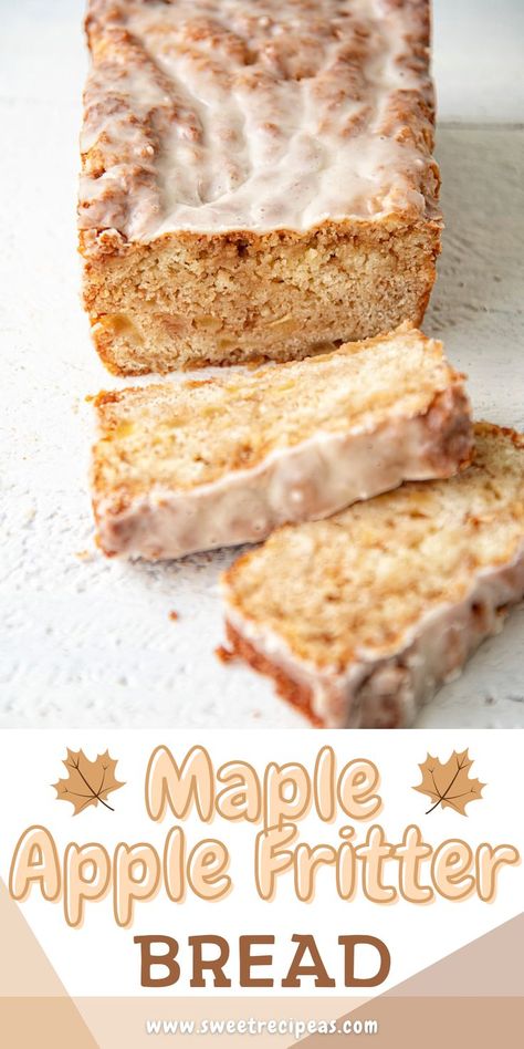 Baking Recipes Using Apples, Fall Dessert Bread Recipes, Dessert Loaf Bread Recipes, Mealy Apple Recipes, Cooking With Maple Syrup, Apple Maple Bread, Fall Bread Loafs, Maple Quick Bread, Fall Baking Bread