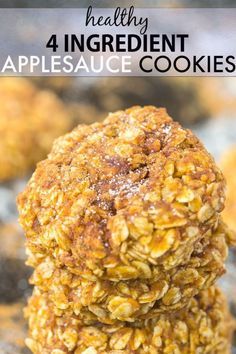 Applesauce Oatmeal Cookies, Applesauce Cookies Recipes, Healthy Applesauce, Recipe Using Applesauce, Applesauce Oatmeal, Oatmeal Applesauce Cookies, Applesauce Cookies, Healthy Oatmeal Cookies, Baking Powder Uses