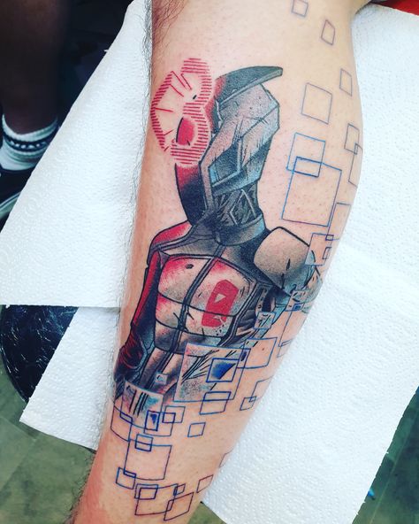 Borderlands Tattoo, Lightsaber Tattoo, Halo Tattoo, House Of Horrors, Borderlands Series, Gamer Tattoos, Trending Tattoos, Prison Tattoos, Tattoo Board