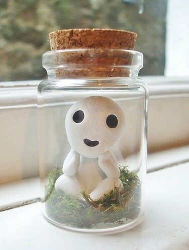 Haft Vintage, Ghibli Studio, Geek Decor, Tanah Liat, Forest Spirit, Anime Crafts, Ghibli Art, Clay Art Projects, Diy Clay Crafts