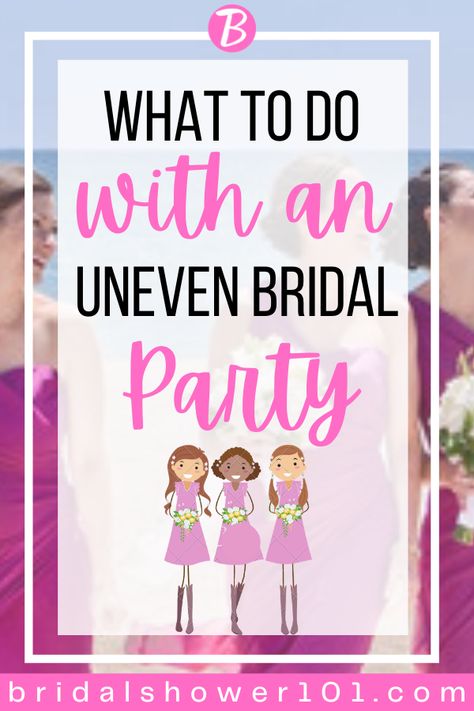 What to do with an Uneven Bridal Party? Large Wedding Party Ceremony, Uneven Wedding Party At Altar, Uneven Wedding Party Ceremony, Bridal Party Lineup, Uneven Bridal Party Ceremony, Bridal Party Alternatives, Wedding Party Line Up Order, Uneven Bridesmaids And Groomsmen, Odd Number Bridal Party