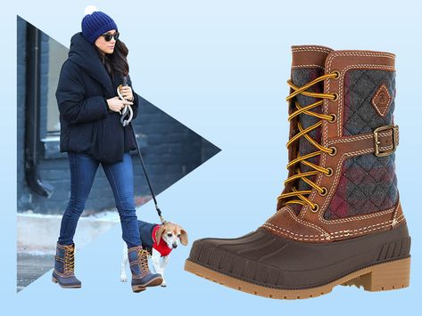 Still need winter boots? We've rounded up Meghan Markle inspired boots for $200 or less so you can get the look on the cheap. Kamik Boots Outfit, Kamik Winter Boots, Kamik Boots, Cute Winter Boots, Meghan Markle Outfits, Winter Hiking Boots, Walking Women, Crossfit Women, Meghan Markle Style