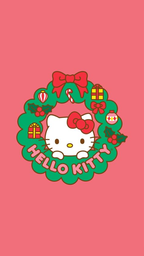 Xmas Drawing, Christmas Wallpaper Iphone Cute, Hello Kitty Wallpaper Hd, Walpaper Hello Kitty, Hello Kitty Themes, Kitty Christmas, Xmas Wallpaper, Fun Wallpaper, Kawaii Christmas