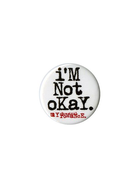 Mcr Merch, Hot Topic Clothes, Funny Buttons, Not Okay, Cool Buttons, Dream Gift, Band Merchandise, Emo Outfits, Cool Pins