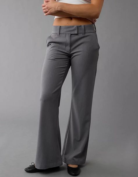 AE Stretch Low-Rise Flare Trouser Low Rise Pants Outfit, Cute Professional Outfits, White Jeans Men, Low Rise Flare Jeans, Athletic Fit Jeans, Jean Trends, Curvy Jeans, Flare Trousers, Do Better