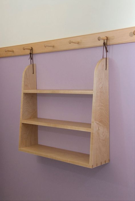 Shaker Bed, Shaker Peg Rail, Peg Rail, Shaker Pegs, Bookshelf Plans, Shaker Furniture, Primitive Furniture, Hanging Shelf, Hanging Shelves