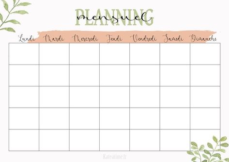 Planning mensuel gratuit, planner téléchargeable, calendrier à imprimer, rentrée scolaire, free printables, organisation, organisation famille, todo list, blog organisation, kateatime.fr, planning à télécharger, pack organisation gratuit Revision Planner, Agenda Organization, Planner Organisation, Bullet Journal Diy, Budget Organization, Agenda Planner, Bullet Journal School, Organization Printables, Organization Planning