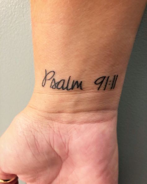 Psalm 91:11 wrist tattoo Psalms 91:11 Tattoo, Psalm 91 11 Tattoo, Bible Verse Wrist Tattoo, Psalm 91 Tattoos For Women, Psalms 91 Tattoo For Women, Psalms 91 Tattoo, Psalm 91 Tattoo, Christian Versus, 11:11 Tattoo Ideas