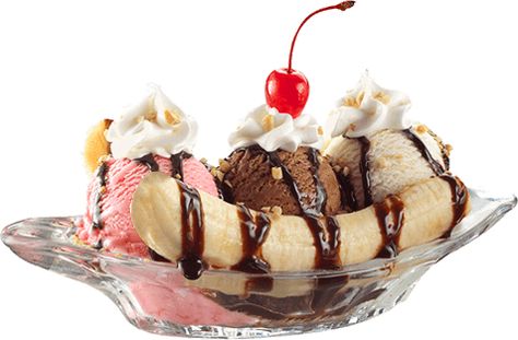 Banana Split Dessert Ice Cream, Chocolate Ice Cream Milkshake, Milk Chocolate Ice Cream, Banana Splits Sundae, Ice Cream Dessert Recipe, Banana Split Dessert, Ice Cream Business, Frozen Waffles, Kawaii Cooking