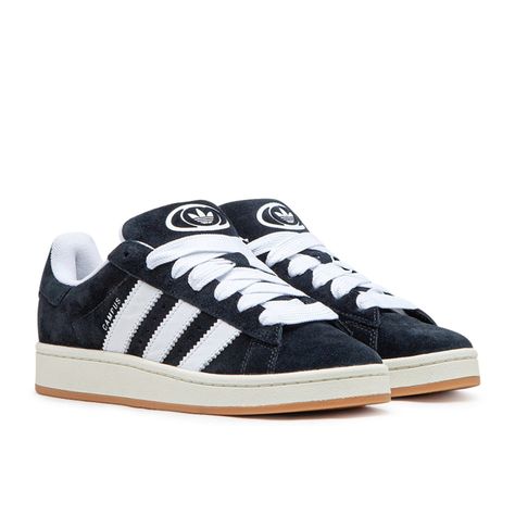 ADIDAS CAMPUS 00S (BLACK / WHITE ) Adidas Campus 00s Black, Black Campus, Campus 00s Shoes, 00s Shoes, Wardrobe List, Adidas Campus 00s, Adidas Campus, New School Year, Dream Shoes