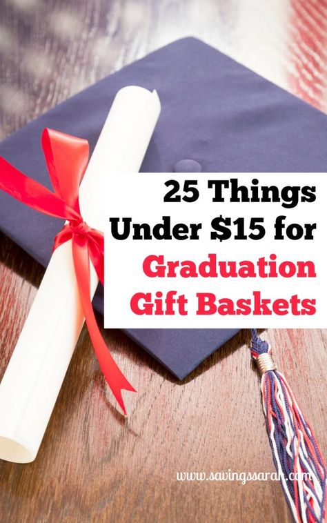 High school and college graduations are milestone events. Help your favorite graduates celebrate by filling Graduation Gift Baskets with these 25 Things Under $15. High School Graduation Gift Basket, Graduation Gift Baskets, College Graduation Gift Basket, Inexpensive Graduation Gifts, Graduation Basket, Graduation Gift Basket, High School Grad Gifts, Graduation Shirts For Family, Diy Graduation Gifts