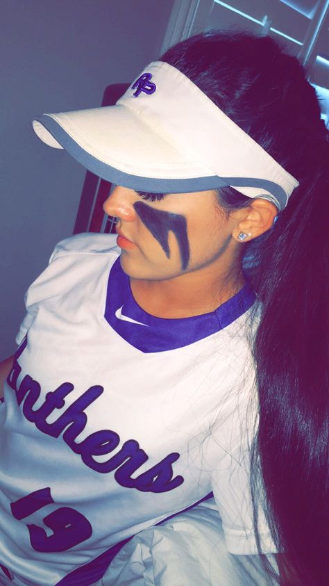 softball eyeblack Softball Eye Black Designs, Softball Eyeblack, Eyeblack Ideas, Eye Black Sports, Sports Eye Black, Bsf Aesthetic, Softball Braids, Eye Black Softball, Eye Black Designs