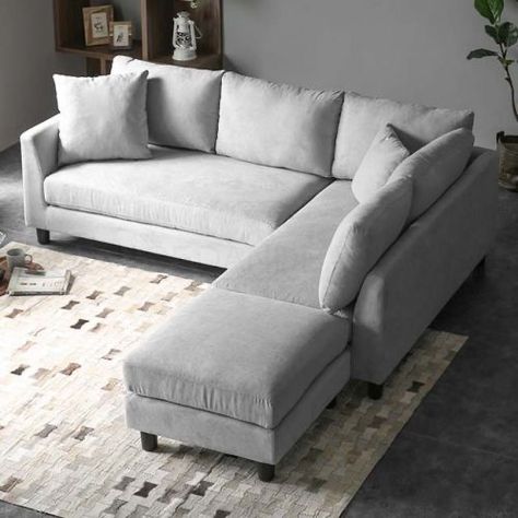 L Shaped Sofa Designs, Sofa L, Corner Sofa Design, Modern Sofa Living Room, Fabric Sectional Sofas, Sofa Bed Design, Simple Sofa, Shaped Sofa, U Shaped Sofa