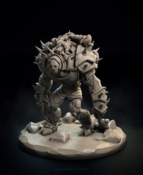 Cadaver Collector, Pig Games, Dnd Ideas, 3d Printable, Sculpture Clay, 3d Projects, Zbrush, A Series, The Collector