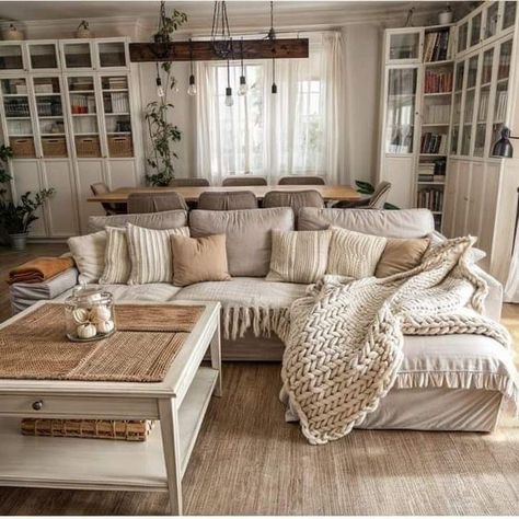 English Countryside Decor Living Rooms, Earthy Living Room, Boho Chic Living Room, Modern Farmhouse Living, Boho Living Room Decor, Modern Farmhouse Living Room, Chic Living Room, Ideas Living Room, Decorating Inspiration