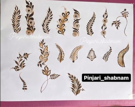 Basic Henna, Arabic Mehandi, Henna Leaves, Khafif Mehndi Design, Floral Henna Designs, Rose Mehndi Designs, Beginner Henna Designs, Mehndi Design Pictures, Modern Mehndi Designs