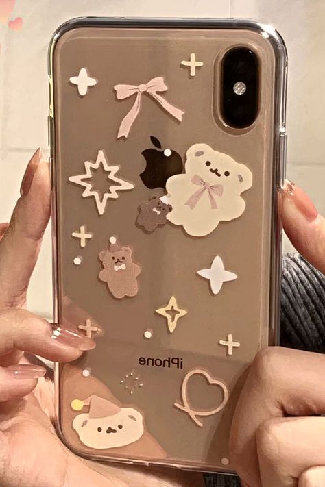 iPhone Xs Max Case Kawaii Bears, Diy Photo Book, Girly Iphone Case, Girly Phone Cases, Iphone Obsession, Kawaii Phone Case, Cute Iphone, Pretty Iphone Cases, Pretty Phone Cases