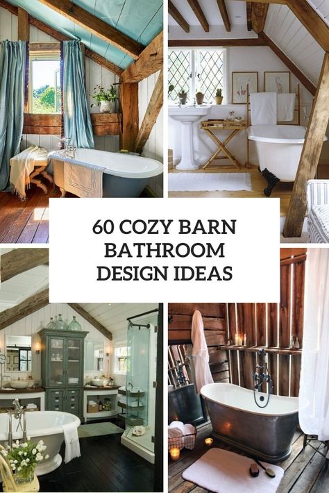 cozy barn bathroom design ideas cover Cabin Bathrooms Ideas, Wood Cabin Bathroom, Lakehouse Bathroom Ideas, Cozy Cabin Bathroom, Woodsy Bathroom, Cabin Bathroom Ideas Rustic, Log Cabin Bathroom Ideas, Cabin Bathroom Ideas, Lodge Bathroom Decor