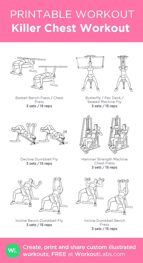 Gym Excersise, Killer Chest Workout, Chest Day Workout, Chest And Back Workout, Chest And Tricep Workout, Gym Workout Plan, Chest Workout Women, Workout Labs, Fitness Studio Training