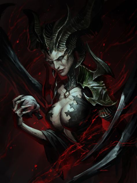 Diablo Lilith, Joseph Vargo, Lilith Diablo, Diablo Game, Diablo Immortal, 4 Tattoo, Ange Demon, Demon Art, Header Image